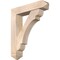 Ekena Millwork Olympic Arts and Crafts Smooth Bracket w/ Offset Brace, Douglas Fir, 7 1/2"W x 34"D x 40"H BKT0806X34X40OLY03SDF - alternate 1
